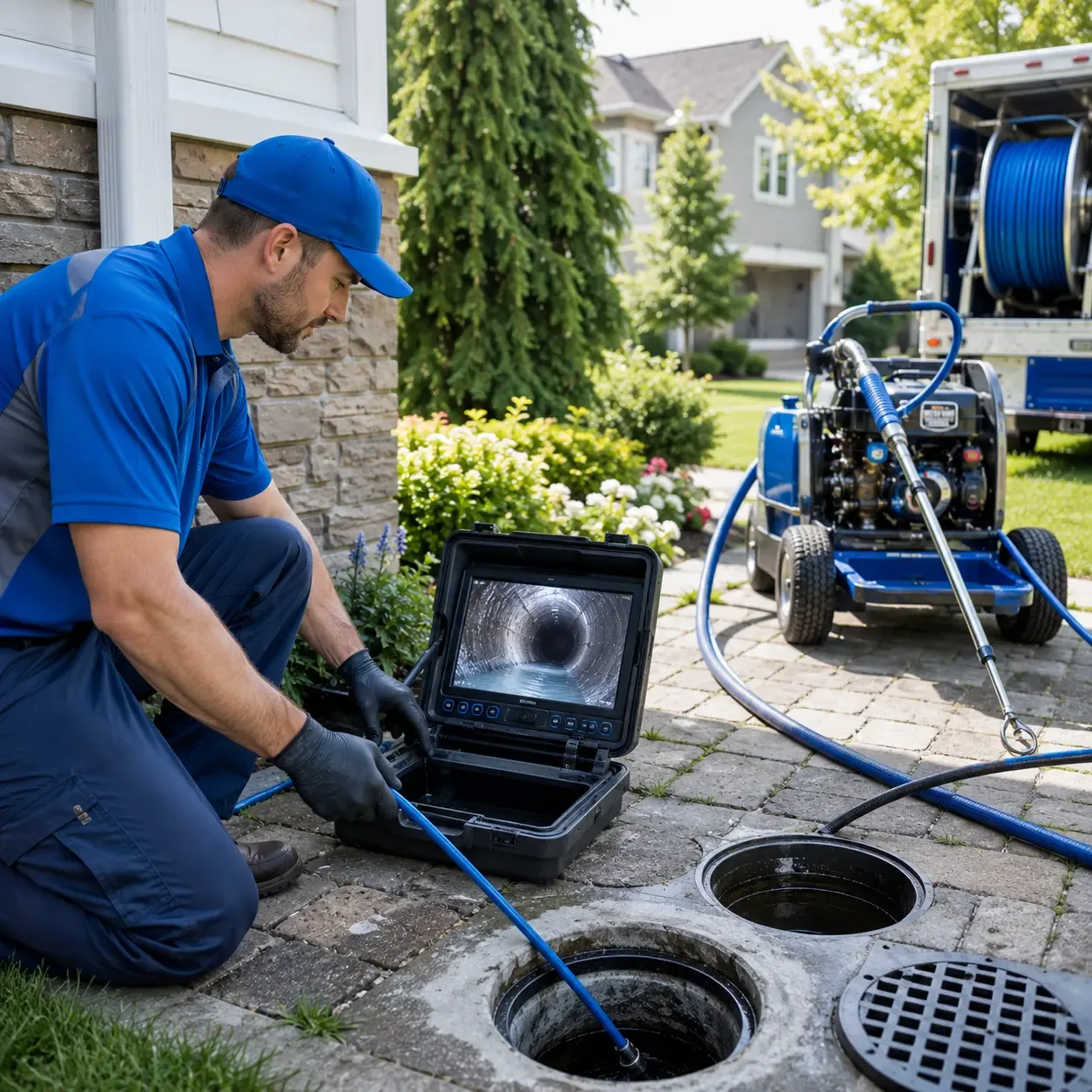Outdoor drain cleaning professionals serving Bethlehem, CT