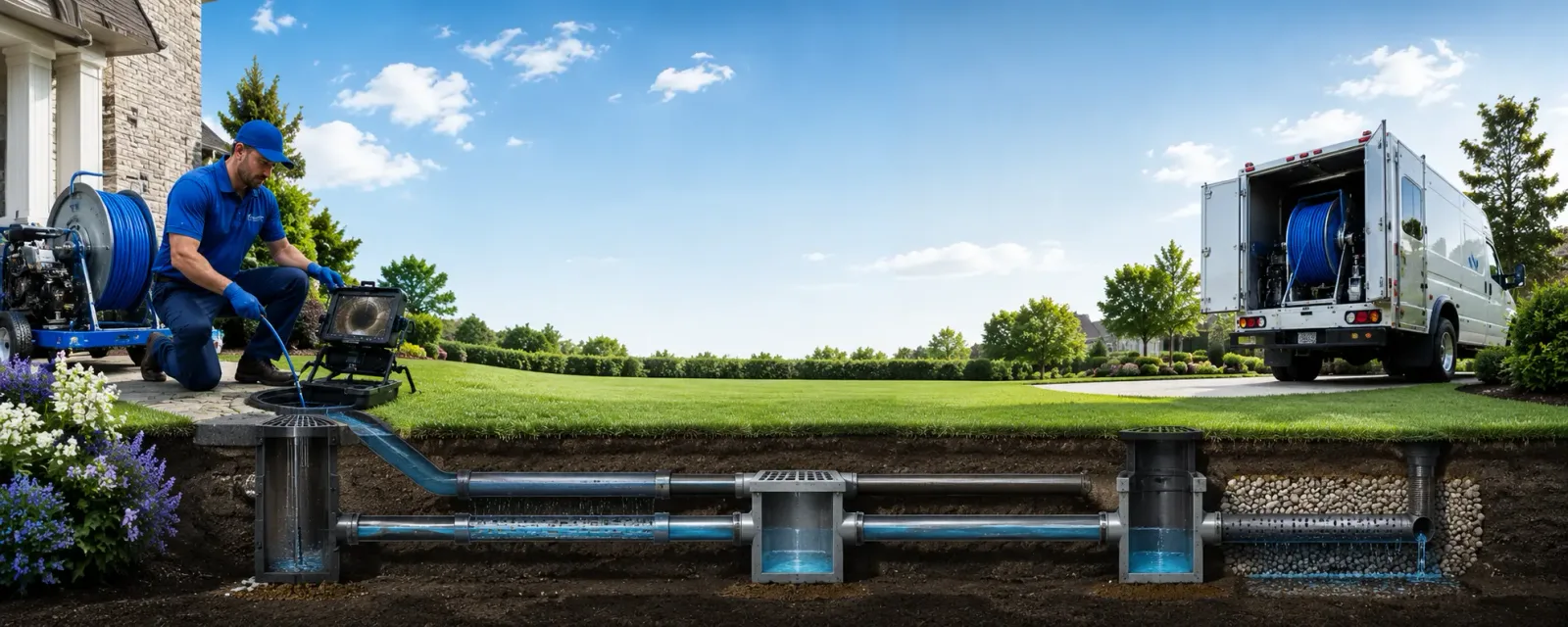 Outdoor drain cleaning information for Bethlehem, CT